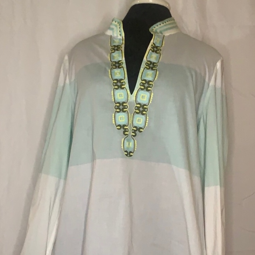 Tory Burch cotton tunic with embroidered details